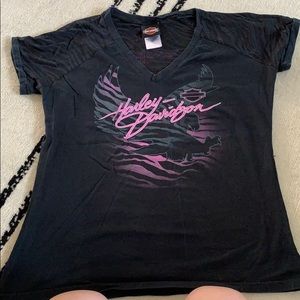 Harley Davidson v-neck tee